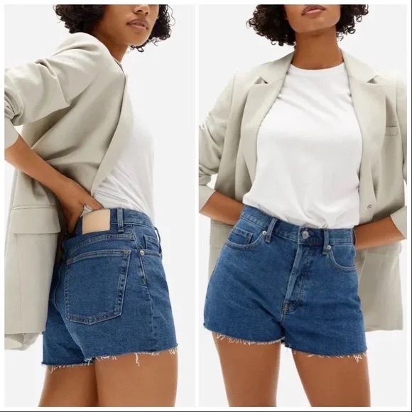 Everlane Pants - Everlane blue denim Cheeky shorts sz 33